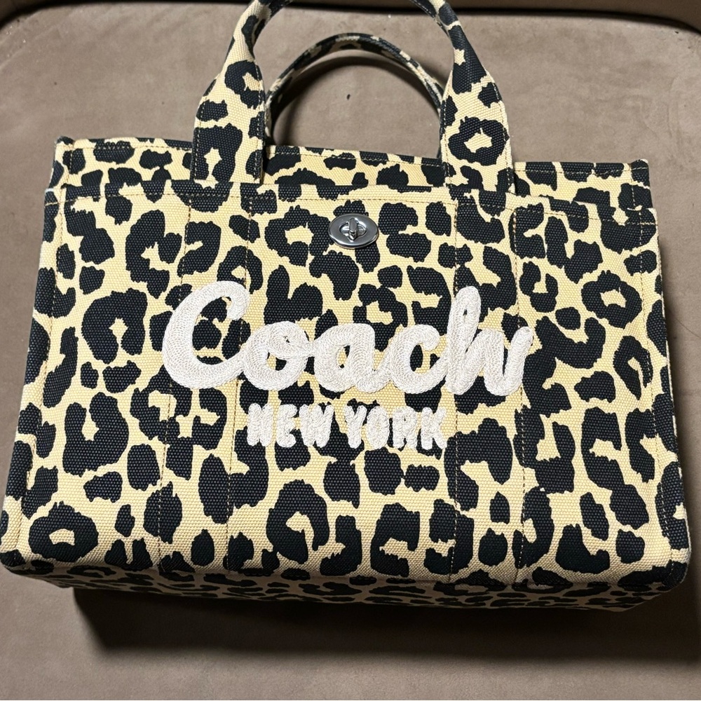Leopard Coach Medium Tote